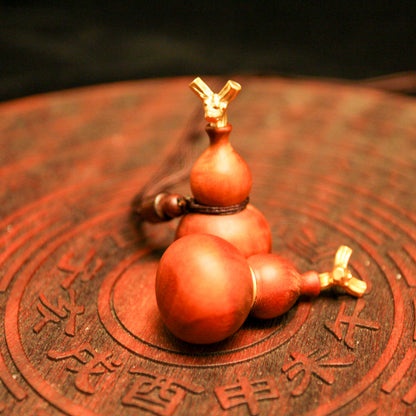 Jujube Wood Lucky Gourd Pendant
